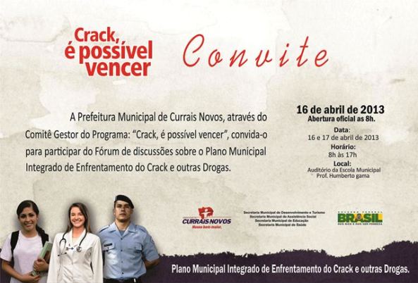 Convite Crack é Possível Vencer